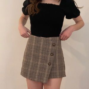Plaid Skort